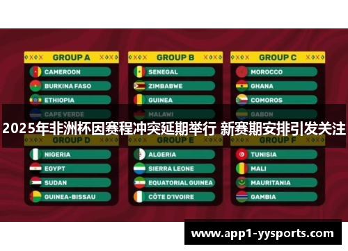 2025年非洲杯因赛程冲突延期举行 新赛期安排引发关注 2025年非洲杯因赛程冲突延期举行 新赛期安排引发关注